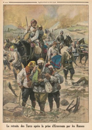 Retrait des troupes turques après la prise de la forteresse d’Erzurum par les Russes