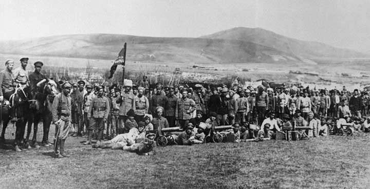 Soldats de l’Armée rouge lors de la campagne de Kazan-Ienisseï pendant la guerre civile russe