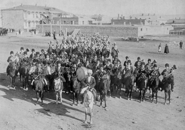 Le troisième détachement (Sotnie) du régiment des Cosaques du Kouban, 1914