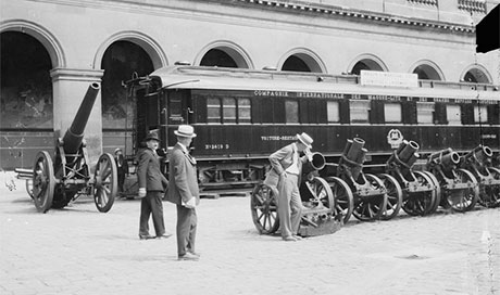Le wagon de chemin de fer où est signé l’armistice 